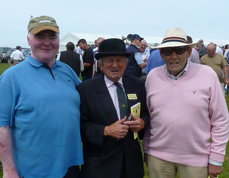 Dai with Dennis Read and Lloyd Evans at Trecoed Races